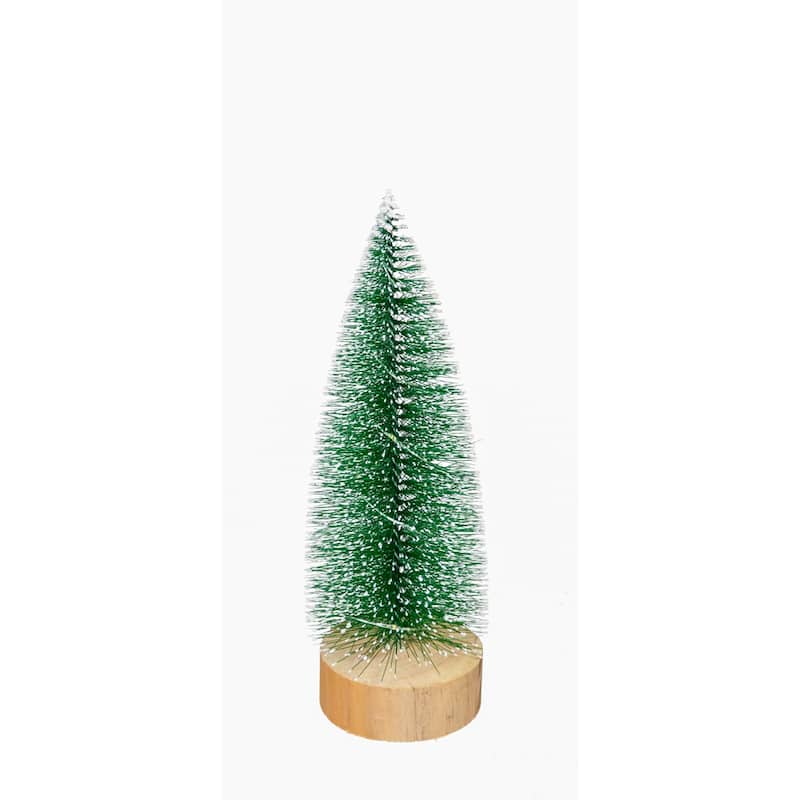 LED Bottlebrush Trees, White Tipped Snow Covered, Set of 3 Bed Bath