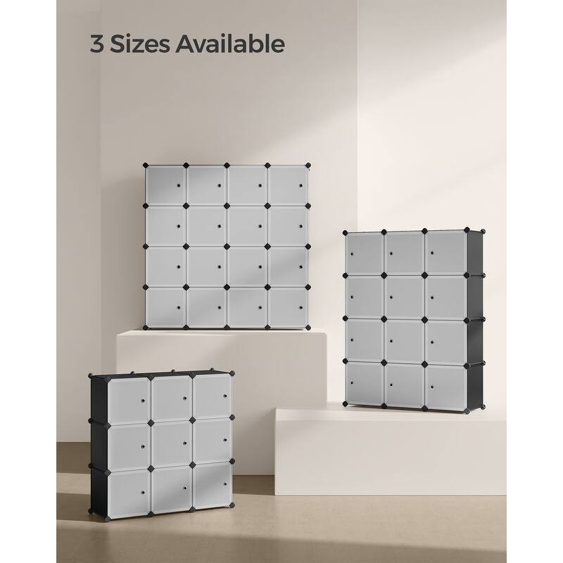 Modern Multi-Cube Storage Rack with Strong ABS Connectors and Secure Door Hooks for Tight Closure
