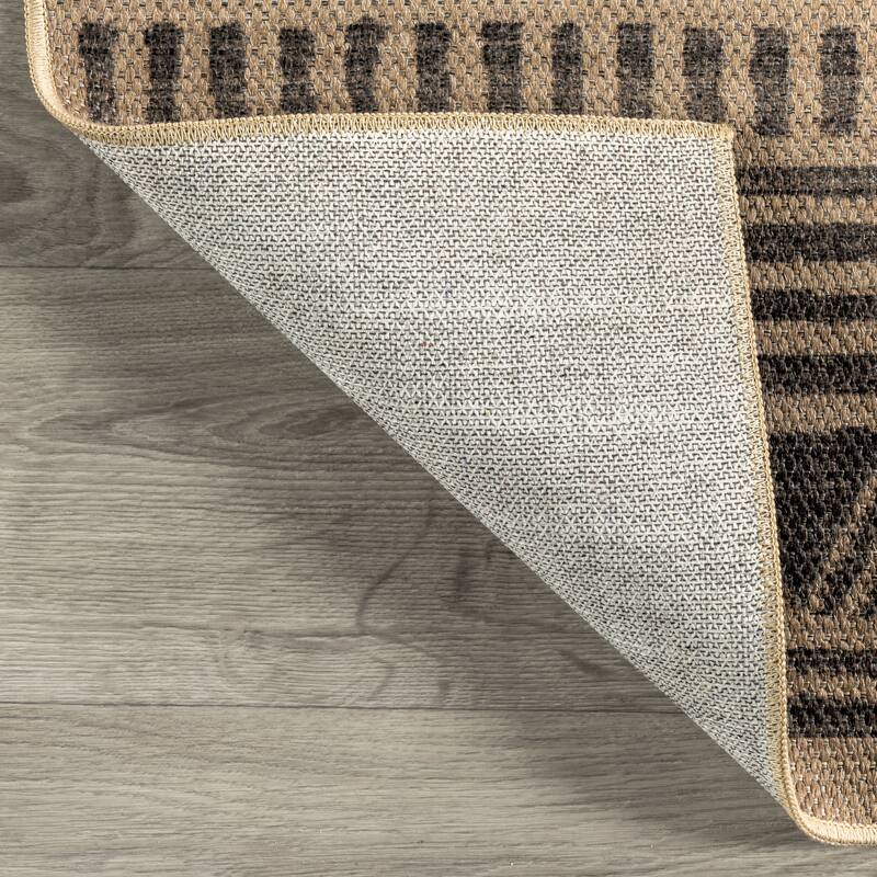 Nuloom Anisa SuperiorWash Tribal Stripe Easy-Jute Machine Washable Area Rug
