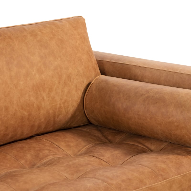 Poly & Bark Napa 104.5" Left Sectional Sofa - Full Grain Genuine Italian Leather