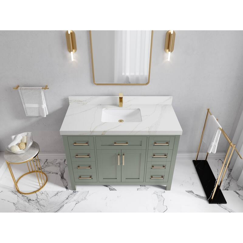 Willow Collections 48 in. W x 22 in. D Cambridge Single Sink Bathroom Vanity with Countertop