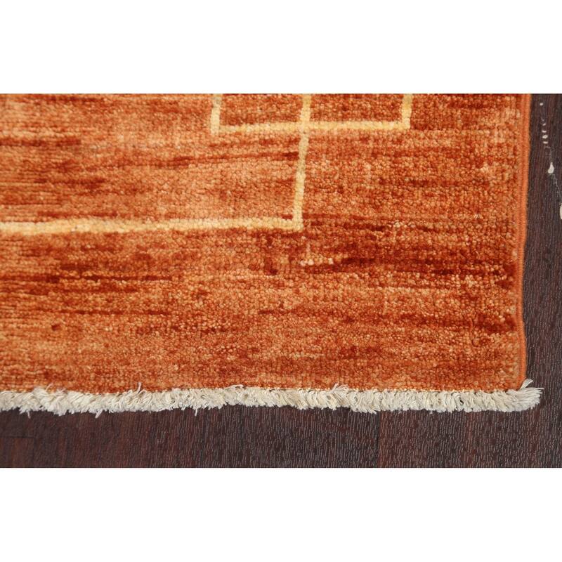 Gabbeh Kashkoli Oriental Runner Rug Wool Hand-knotted Hallway Carpet - 2'8" x 10'0"