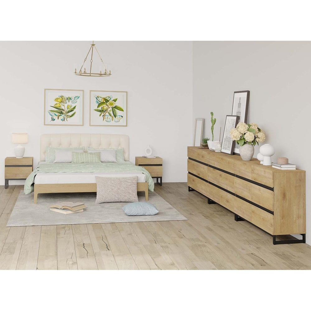 3-Piece Bedroom Furniture Set,Dresser & Chest With 18 Drawers for Bedroom, Bedroom Furniture Set