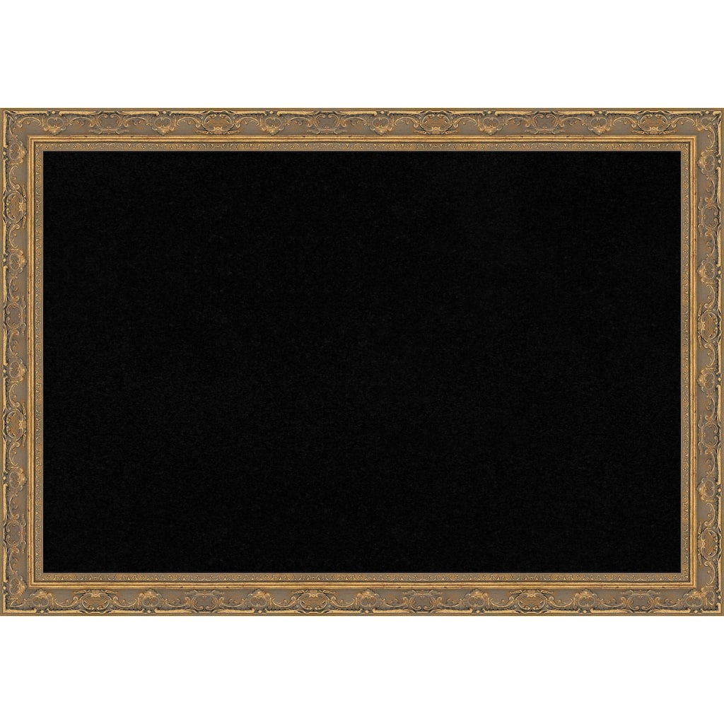 Filigree Gold Framed Cork Board - Bulletin Board, Organization Board, Pin Board
