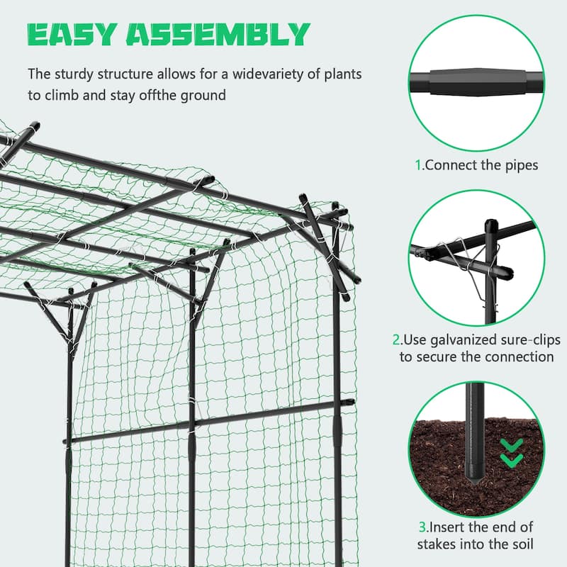 DoCred Garden Trellis for Climbing Plants, Outdoor Metal Trellis