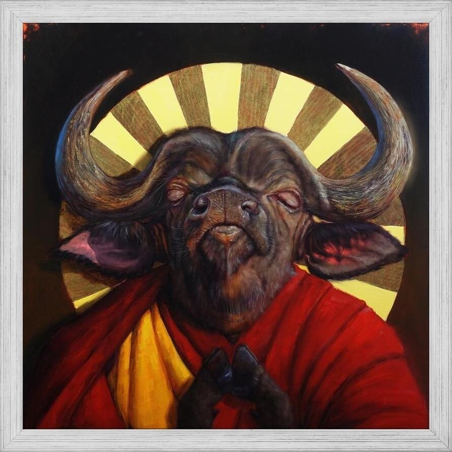 Shop Easy Art Prints Lucia Heffernan S Holy Cow Ii Premium
