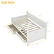 preview thumbnail 4 of 24, Twin Size Wooden Modern and Rustic Casual Style Daybed with 2 Large Drawers,Bed W/X Frame Design,for Apartment, Bedroom