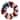 Wooden Roses Floral Flag Patriotic Wreath - 15"