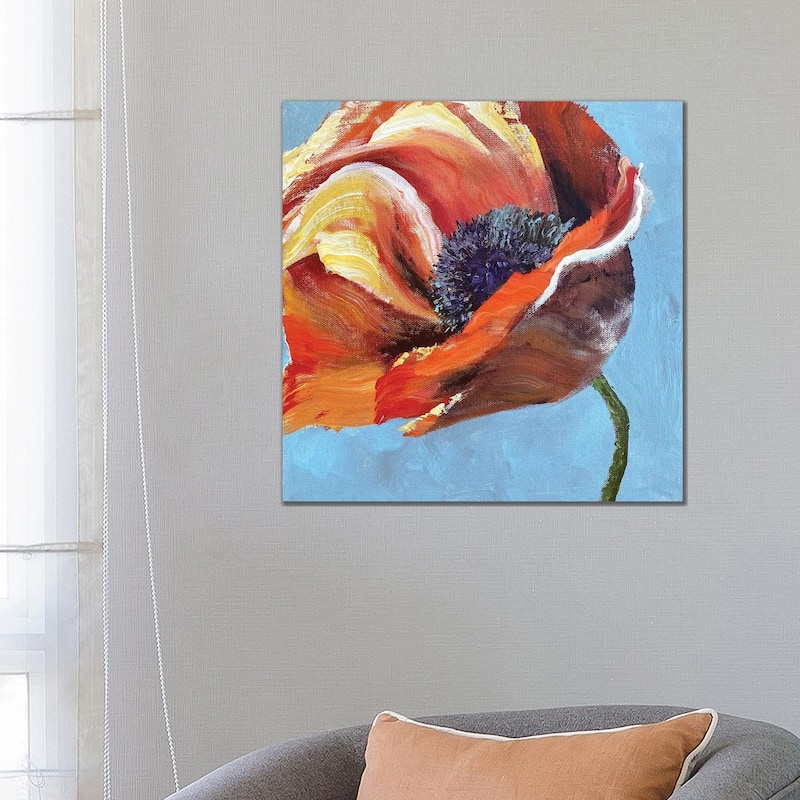 iCanvas "Scarlet Poppy" by Oksana Petrova Canvas Print - 26x26x1.5