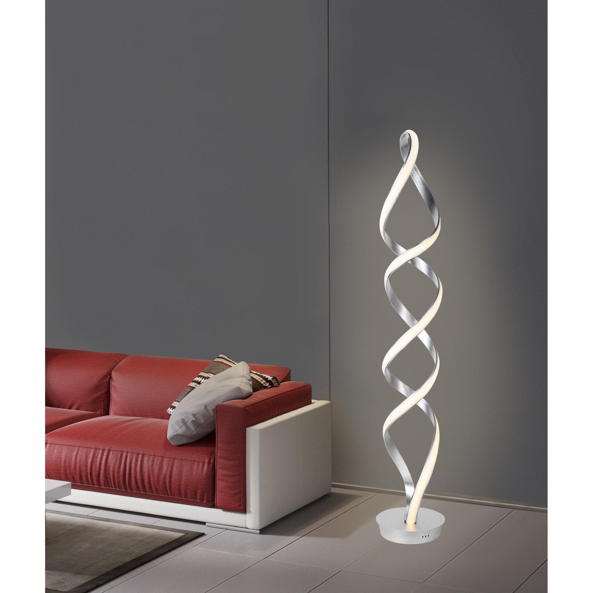 Infinito 78W Unique Modern LED Floor Lamp Anodize Aluminum 63.00