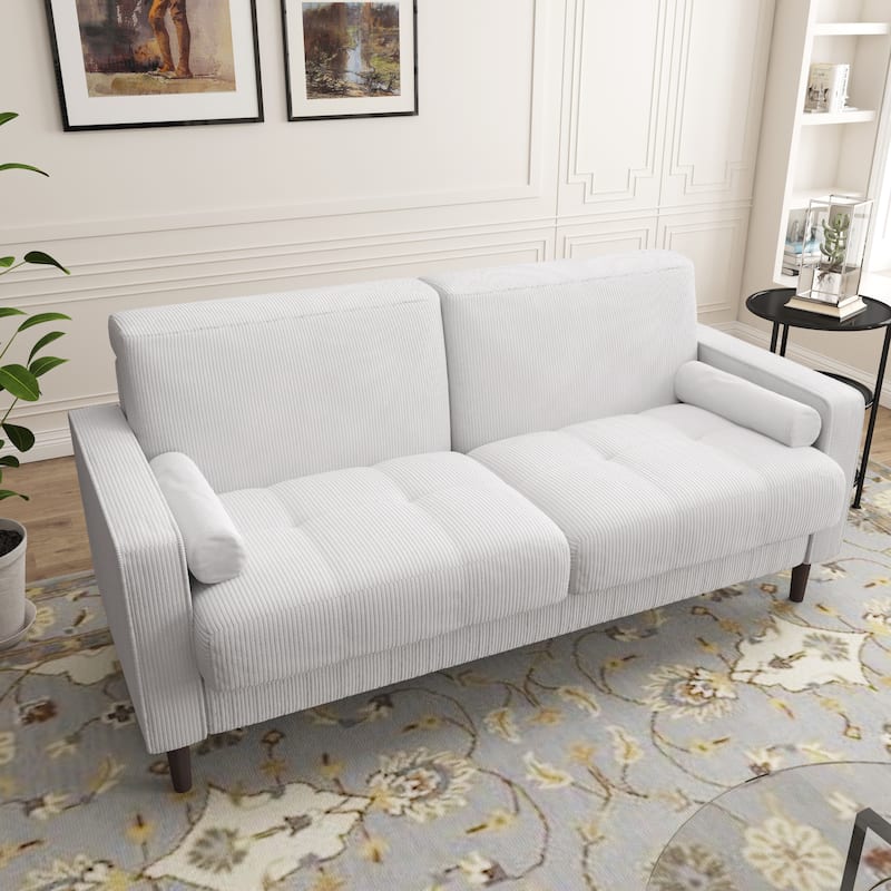 63.3"W Living Room Corduroy Loveseat Sofa