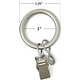preview thumbnail 31 of 36, 40PCS Solid Metal Window Drapery Curtain Panel Ring with Eyelet, 1" Inner Diameter, Fits Up to 3/4" Rod Multicolor