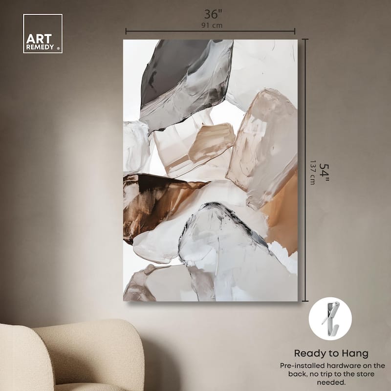 Sedimentary Hues II Canvas by Art Remedy, Gallery Wrapped