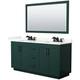 Option Green / Giotto Quartz Top / Matte Black Hardware