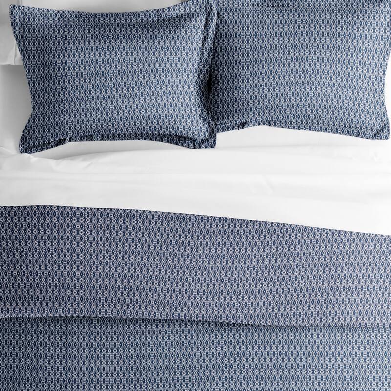 Becky Cameron Blue Diamond Patterned Duvet Cover Set