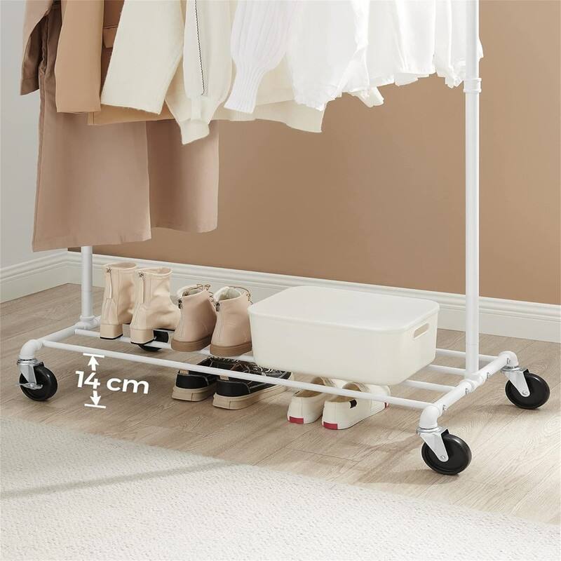 39.4 Inch Clothing Rack with Storage Shelf