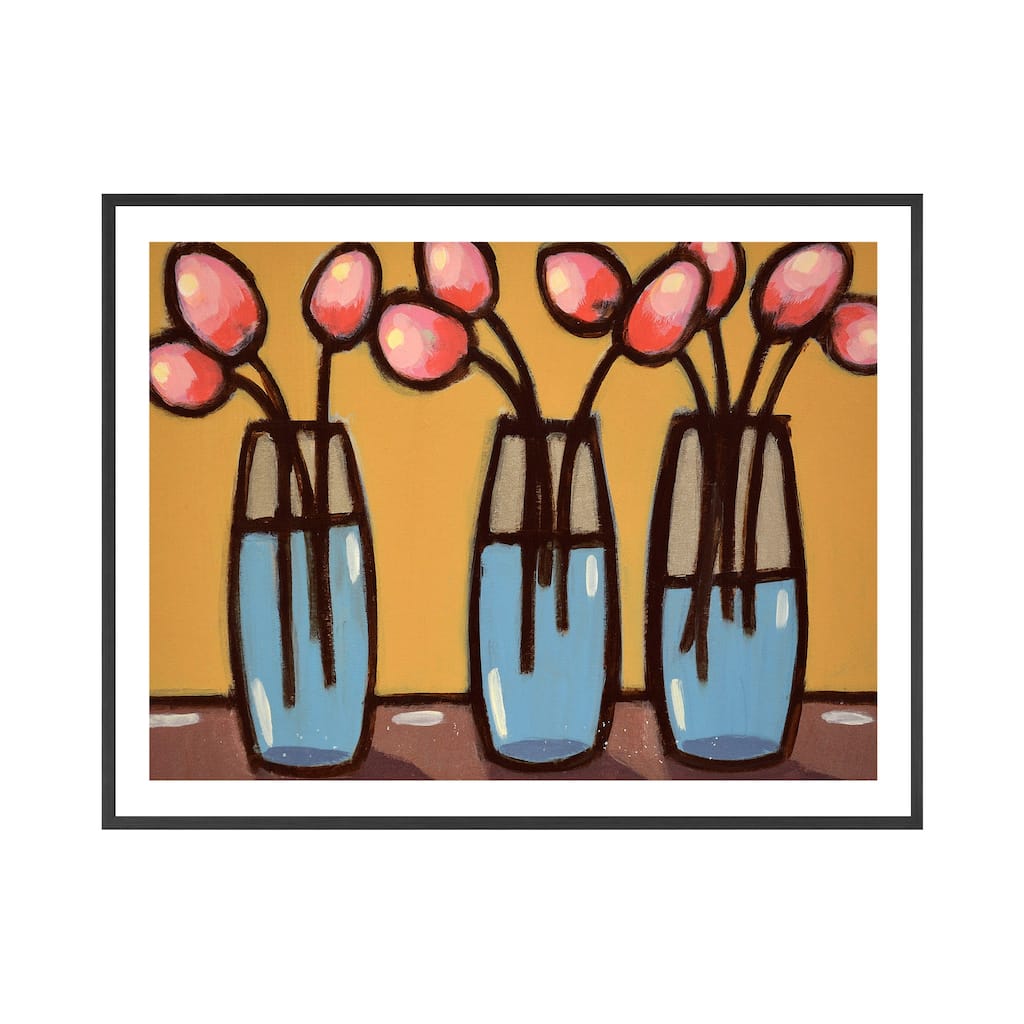 III Bouquets Framed Print Wall Art by Norman Wyatt Jr.