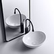 preview thumbnail 9 of 9, Eridanus 16" Oval Ceramic Bathroom Vessel Sink Wash Basin