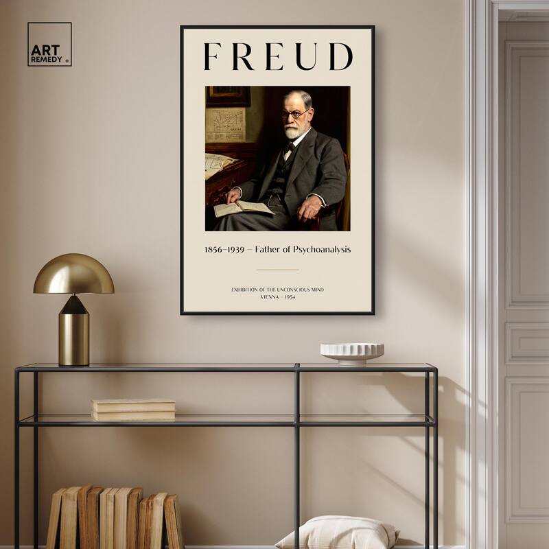 Father of Psychoanalysis Art Canvas by Art Remedy