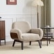 preview thumbnail 4 of 34, Christopher Knight Home -Daniel Solid Wood And Fabric Armchair