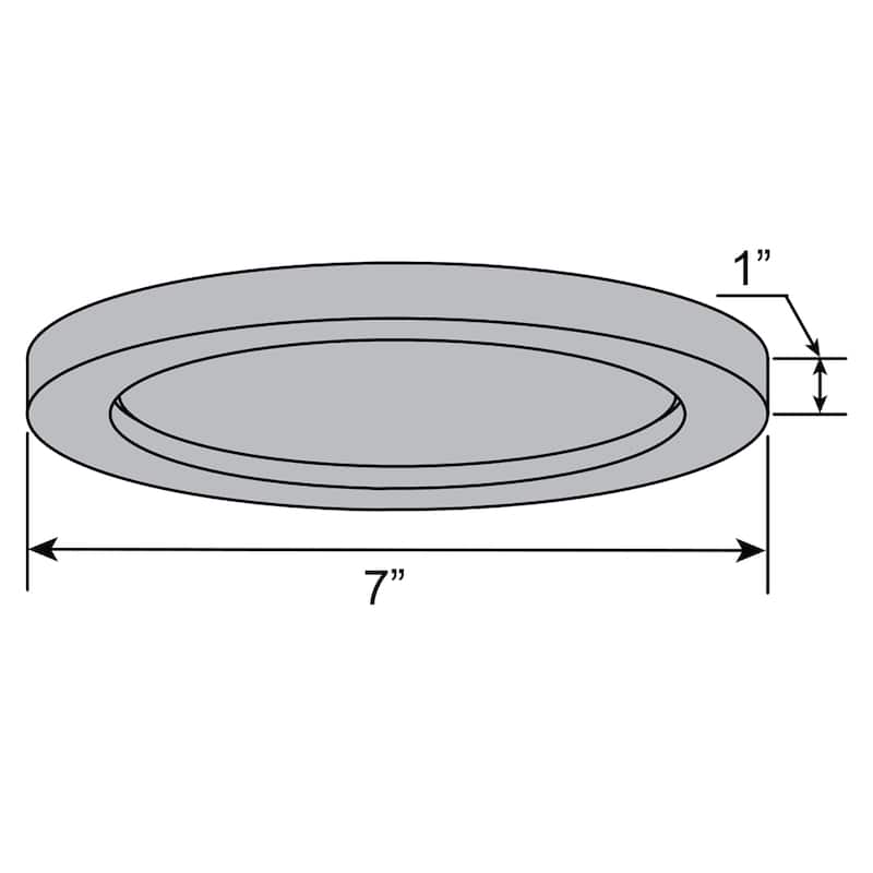 Access Lighting Ulko Exterior - LED Outdoor Flush Mount - 7"D - Silver - Acrylic Lens Diffuser