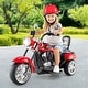 preview thumbnail 20 of 37, 6V Powered Toddler 3-Wheel Motorbike Ride On Toy with Horn and Headlight - 36" x 19" x 25" (L x W x H)