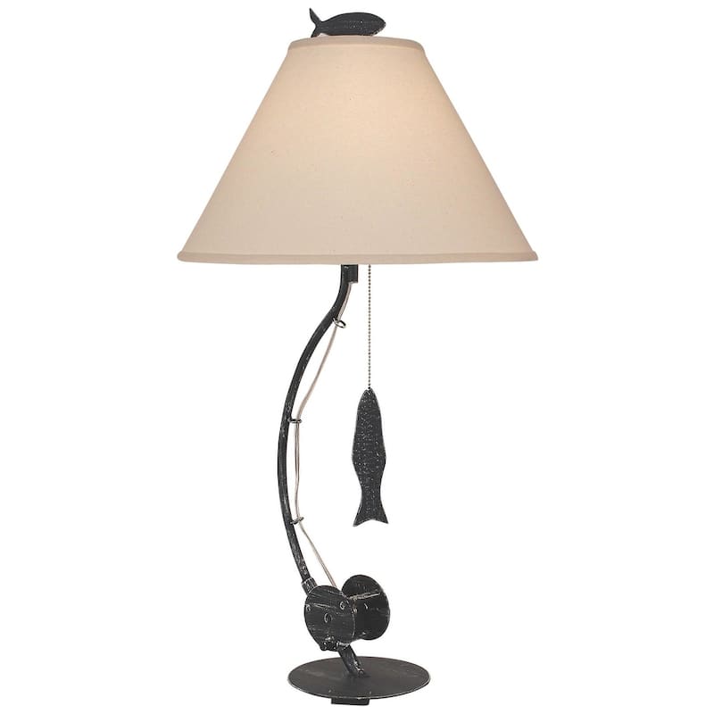 Coastal Fishing Pole Table Lamp - Sea Fishing Pole - Navy
