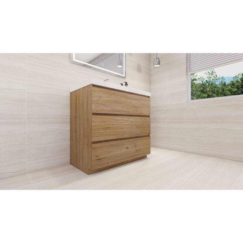 Aron 36'' Freestanding Vanity with Reinforced Acrylic Sink
