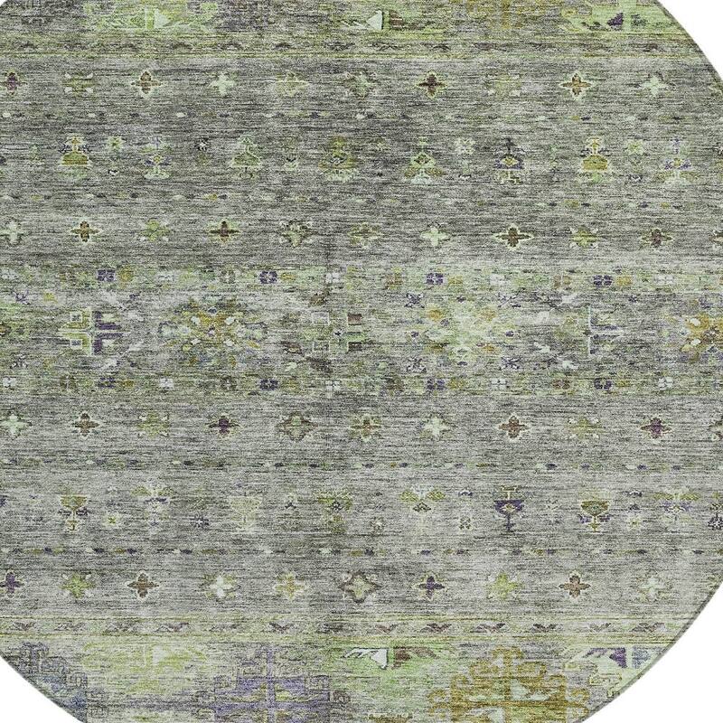 HomeRoots Floral Transitional Rectangle Outdoor Rug