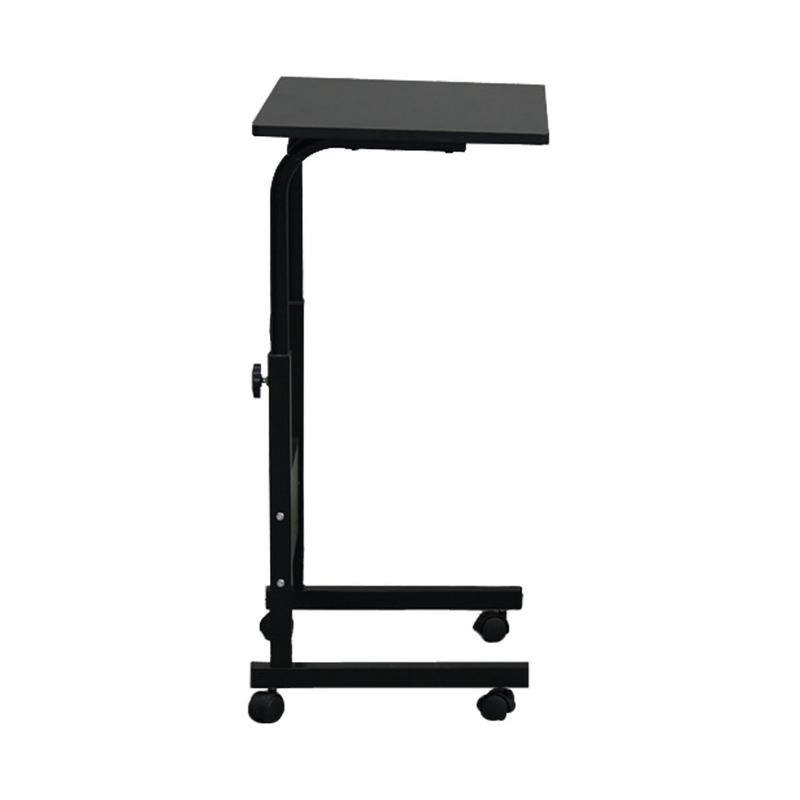 Removable P2 15MM Chipboard & Steel Side Table with Baffle Computer Desk Black