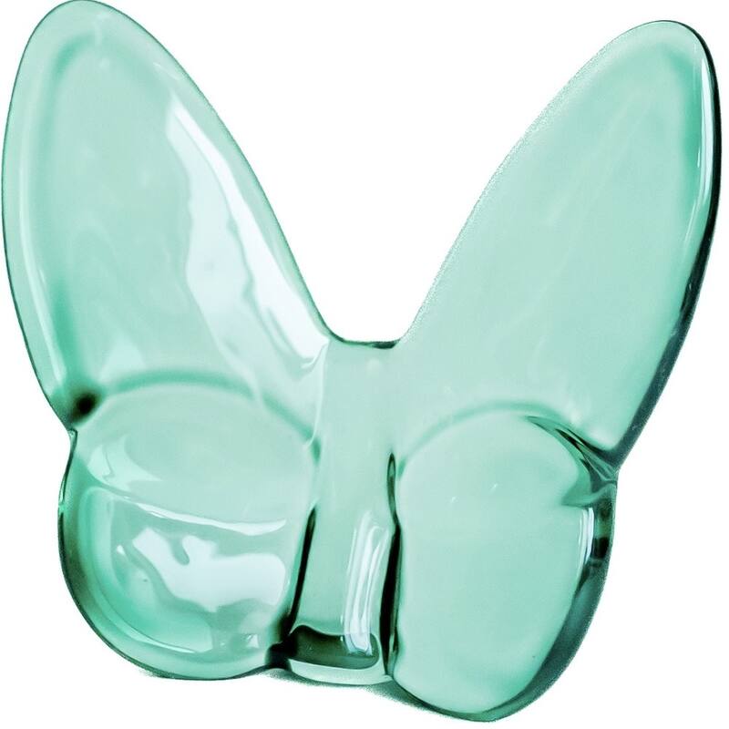 HomeRoots 3" Mint Green Crystal Butterfly Figurine Tabletop Sculpture