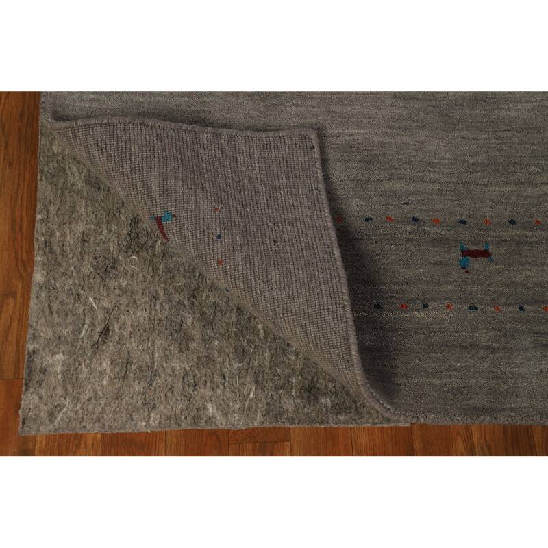 Gabbeh Tribal Area Rug Handmade Wool Carpet - 5'8" x 7'11"