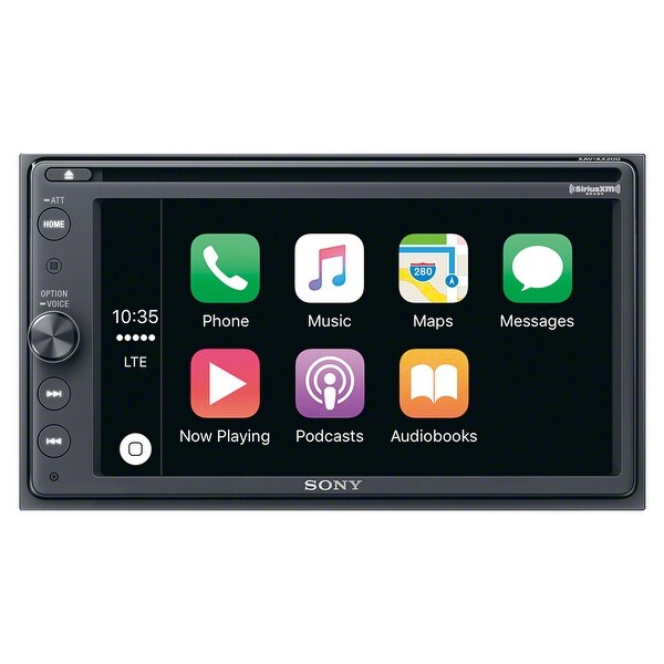 Sony XAV-AX200SXM 6.4" CD/DVD Receiver with Apple CarPlay, Android Auto, and SiriusXM Kit