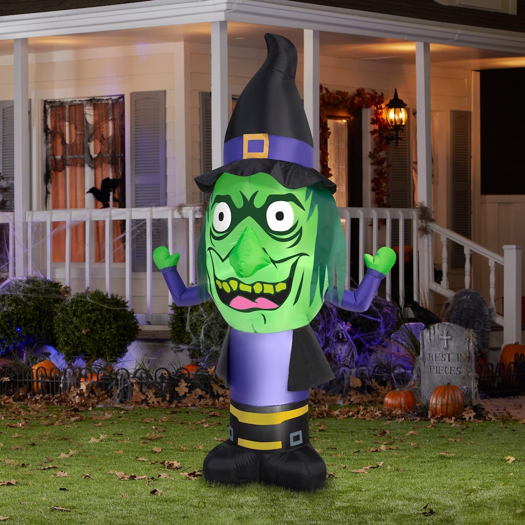 Airblown Inflatable Stumpy Head Witch