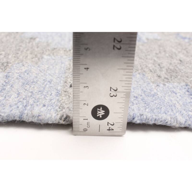 ECARPETGALLERY Flat-Weave Ankara FW Grey Wool Kilim - 5'9 x 8'8