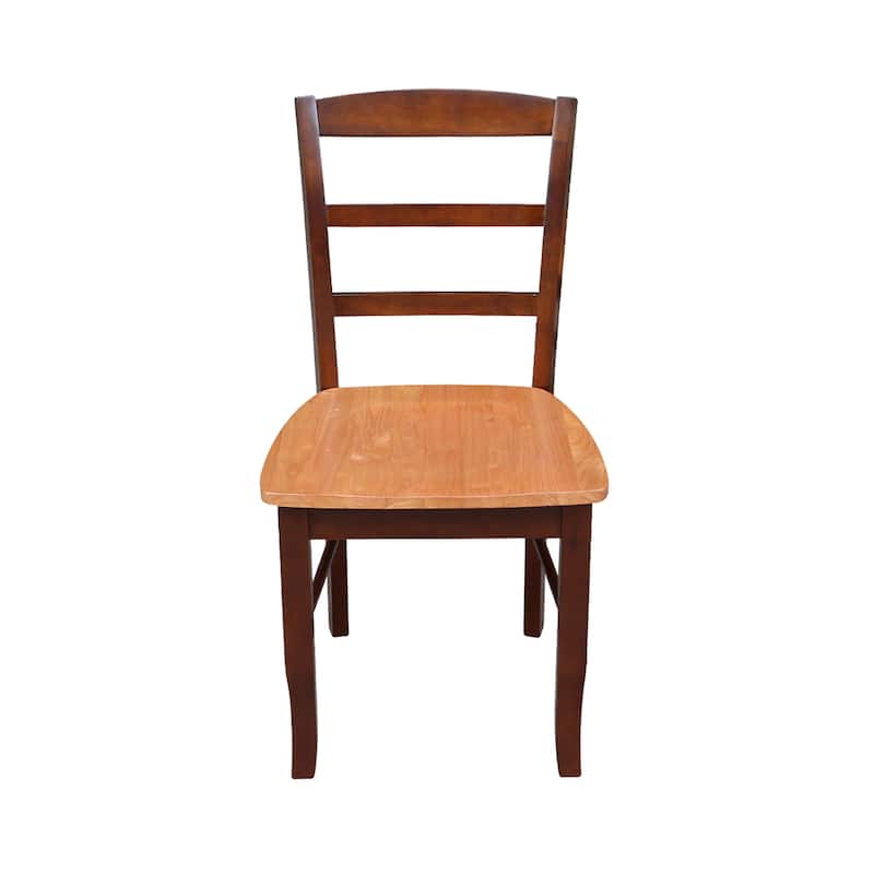 International Concepts Solid Wood Madrid Ladderback Chairs, Set of 2