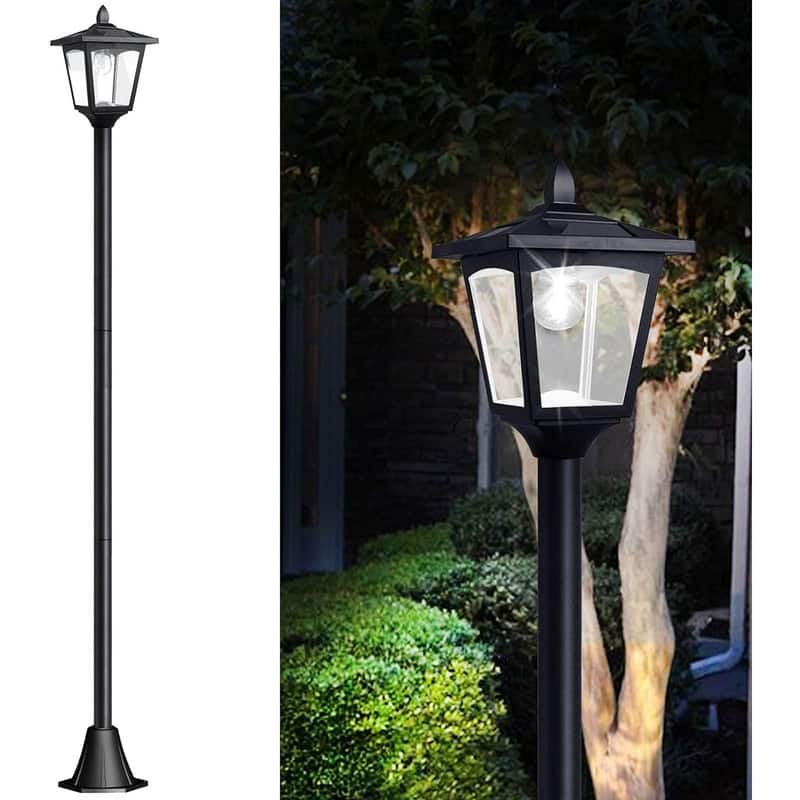 67" Solar Lamp Post Lights Outdoor Adjustable Waterproof LED Street Lights - 67'' - 1 Light