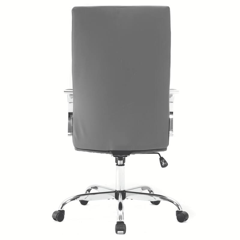 Sonora Ergonomic High Back Leather Office Chair with Lumbar Support, Adjustable Height, Tilt Lock, Chrome Frame & Swivel Casters