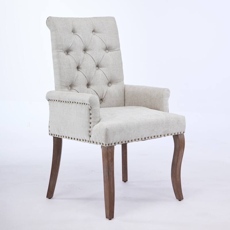 Accent Dining Chair, Elegant Club Arm Dining Chair