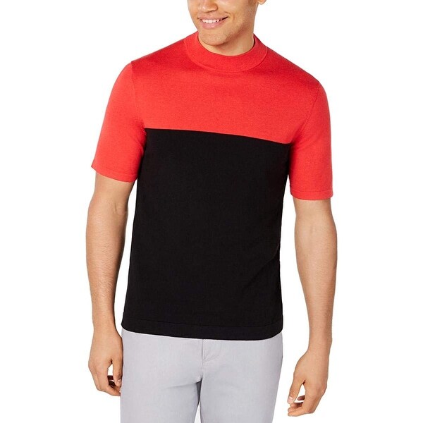 red and black sweater mens