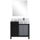 preview thumbnail 1 of 157, Lexora Zilara Bathroom Vanity Complete Set in Black and Grey with Faucet