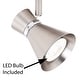 preview thumbnail 4 of 3, Alto 1 Light LED Brushed Nickel Adjustable Ceiling Spot Light - 5-in W x 7.25-in H x 5-in D