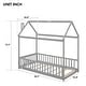 preview thumbnail 4 of 11, Twin Size House Bed Platform Bed,Multiple Uses