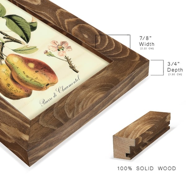 dimension image slide 7 of 18, Printed Tuscan Fruits IV -Framed Print w/glass-Cherry Red