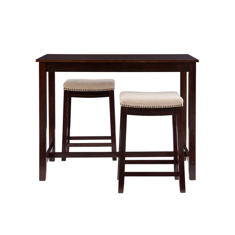 Bridgeport Wooden 3-Piece Counter Height Dining Set