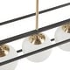 preview thumbnail 4 of 7, INK+IVY Helena 6-Light Frosted Glass Globe Linear Chandelier