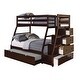 preview thumbnail 12 of 14, Farley Twin Over Full Bunk Bed with Storage Ladder and Trundle