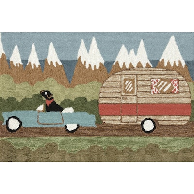 Liora Manne Frontporch Camping Dog Indoor/Outdoor Rug