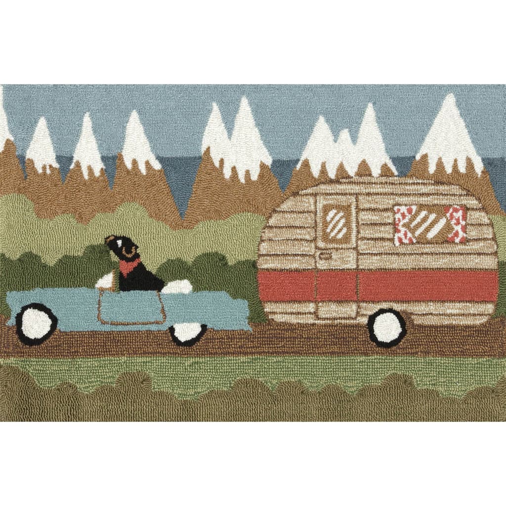 Liora Manne Frontporch Camping Dog Indoor/Outdoor Rug