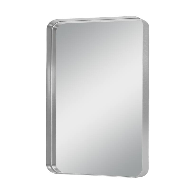 Modern Aluminum Alloy Wall-mounted Rectangular/Arched Deep Mirror